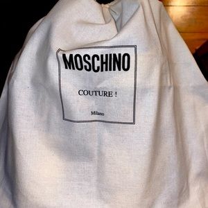 MOSCHINO GOLD LAMINATED TEDDY SNEAKERS UNISEX SIZE 10